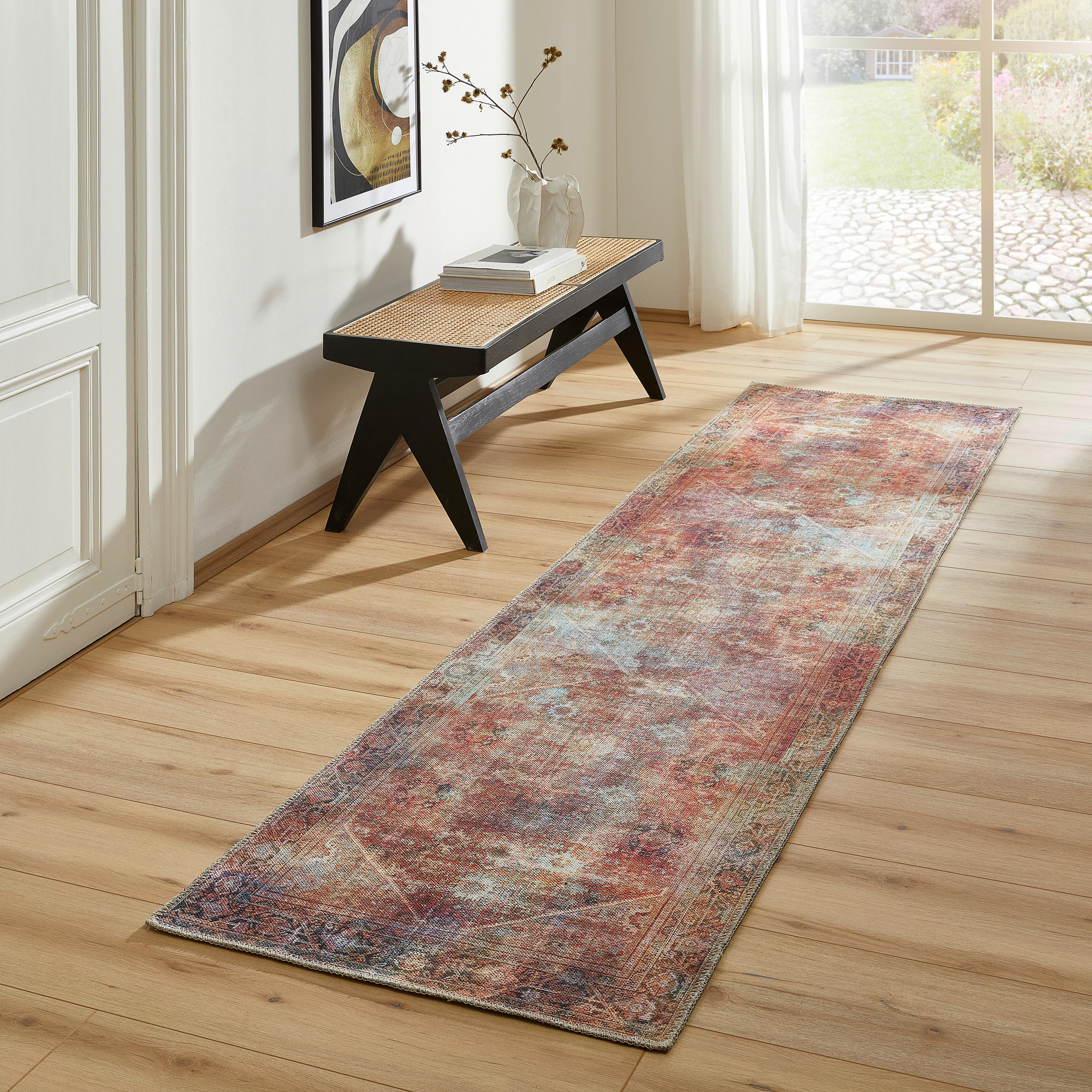 Teppichläufer Rot-Orange