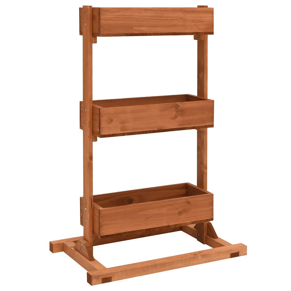 PFLANZKÜBEL 52/30/78 Cm Tannenholz - Braun, Holz (52/78/30cm) - vidaXL