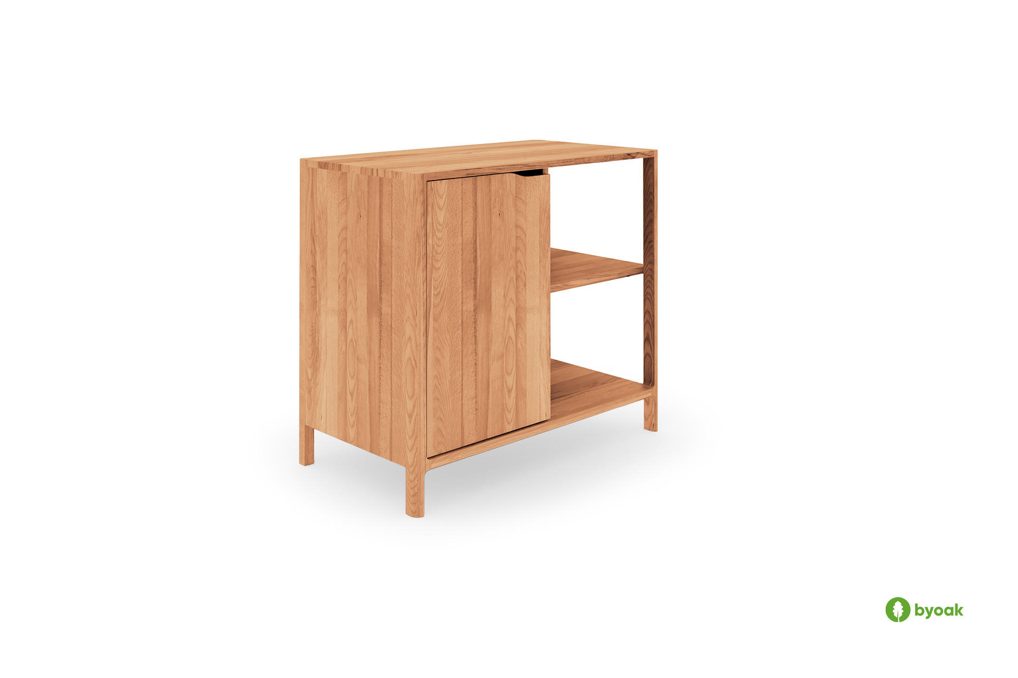 KOMMODE PAUL Kernbuche - Kernbuche, Holz (80/80/50cm) - byoak