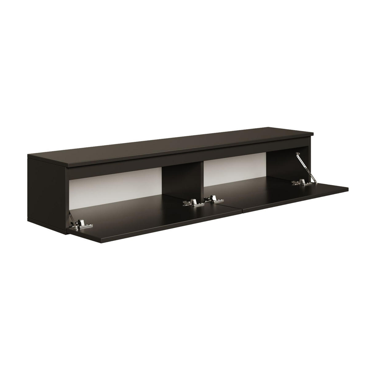 TV-LOWBOARD Bemmi Schwarz 150 cm - Schwarz, Holzwerkstoff (150/28.4/31.8cm) - Selsey