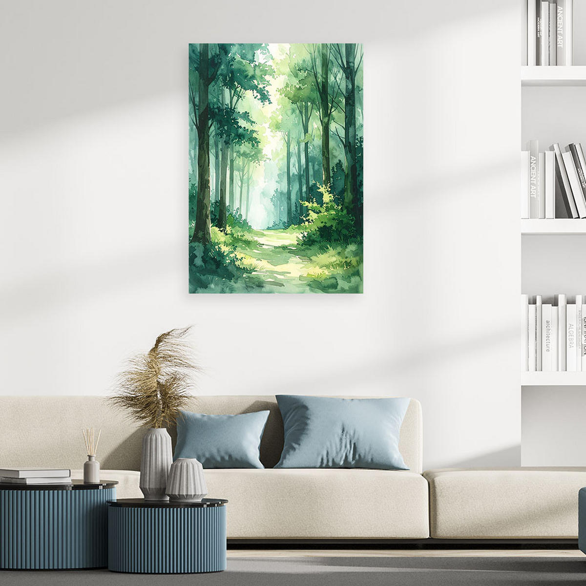 LEINWANDBILD Natur und Botanik 70x100cm - Grün, Textil (70/100cm) - Feeby