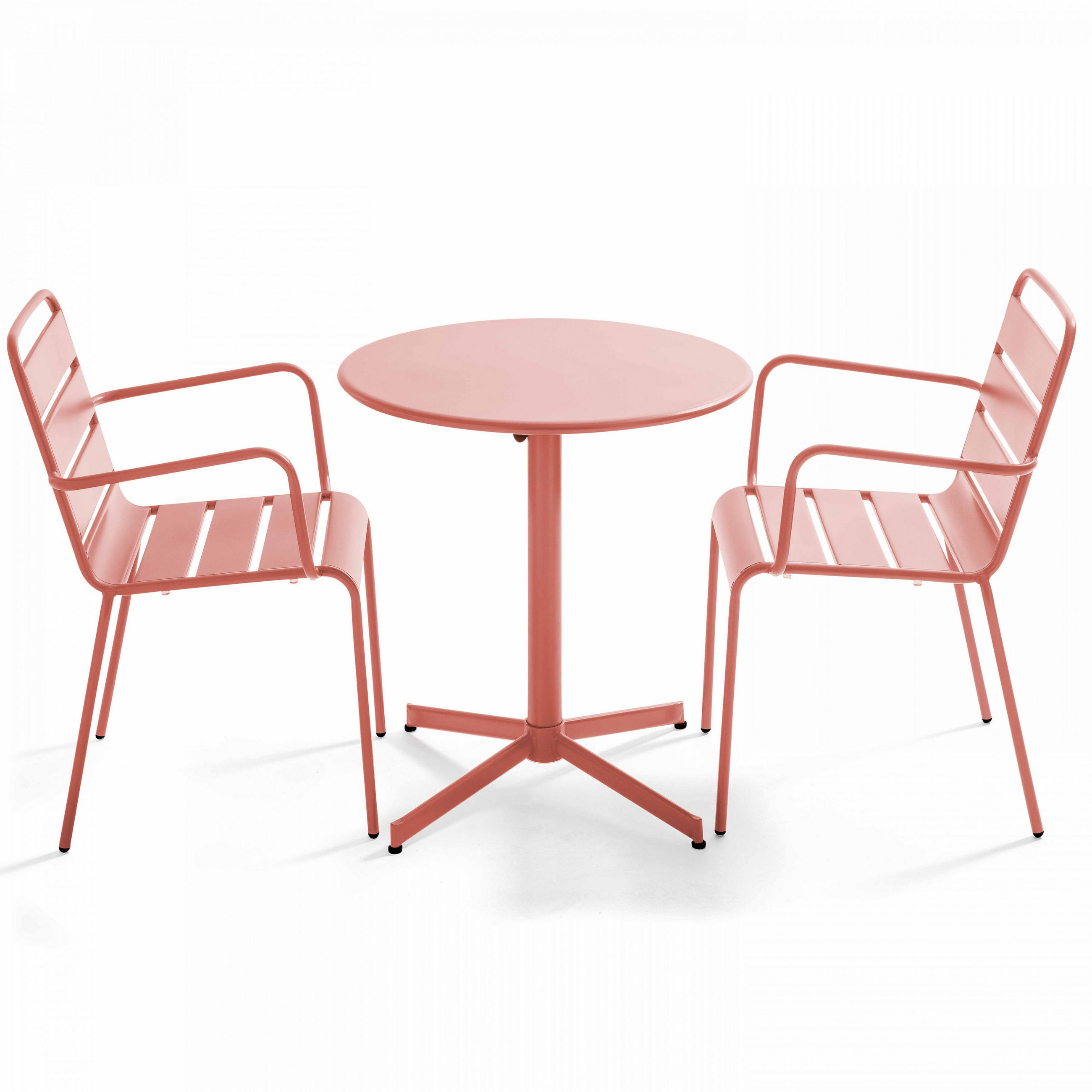 GARTENSET 3-tlg., Lehm - Pink, Metall - Oviala