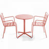 GARTENSET 3-tlg., Lehm - Pink, Metall - Oviala