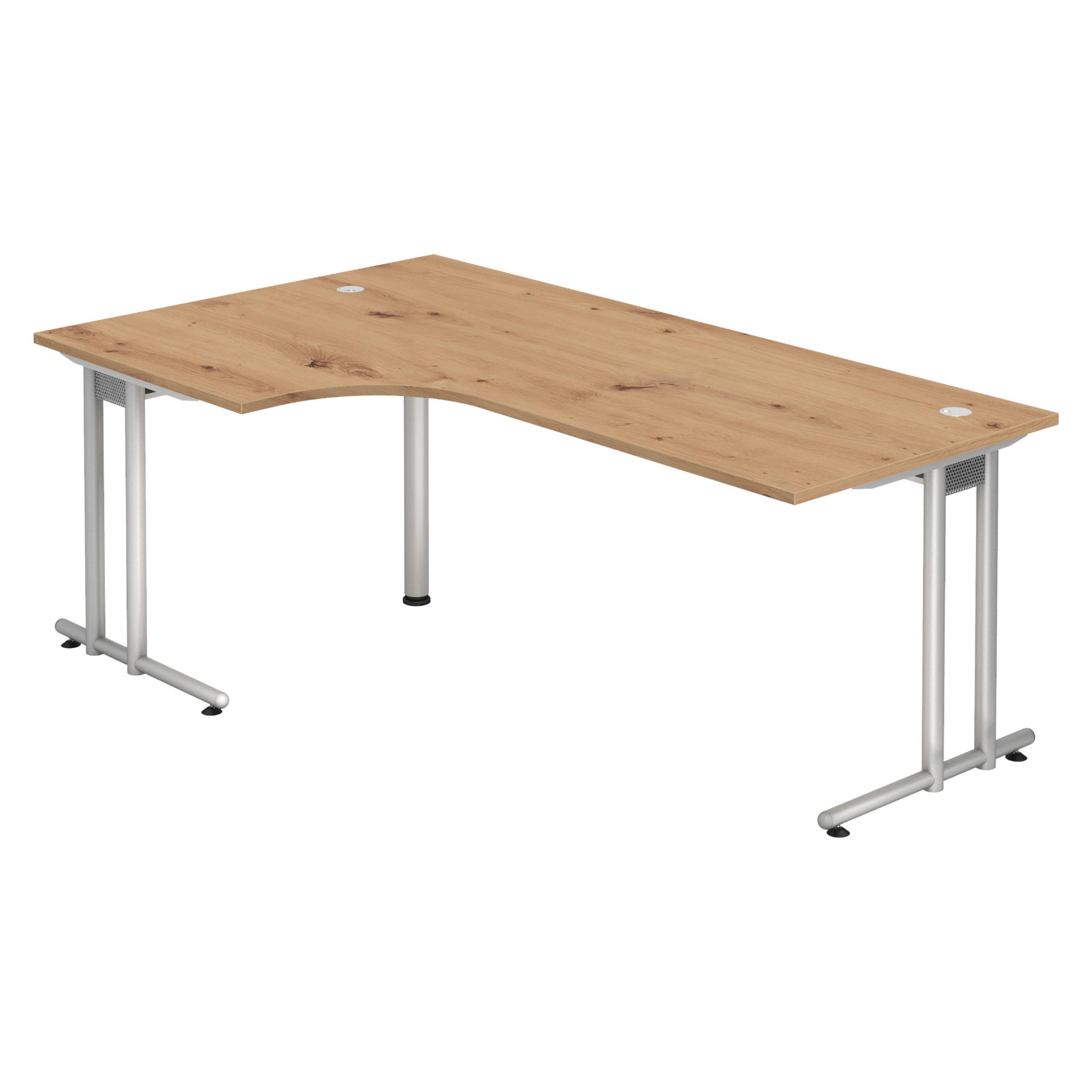 SCHREIBTISCH Serie-N 120/200/72 cm in Wildeiche - Wildeiche, Holzwerkstoff (120/200/72cm) - bümö