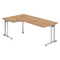 SCHREIBTISCH Serie-N 120/200/72 cm in Wildeiche - Wildeiche, Holzwerkstoff (120/200/72cm) - bümö