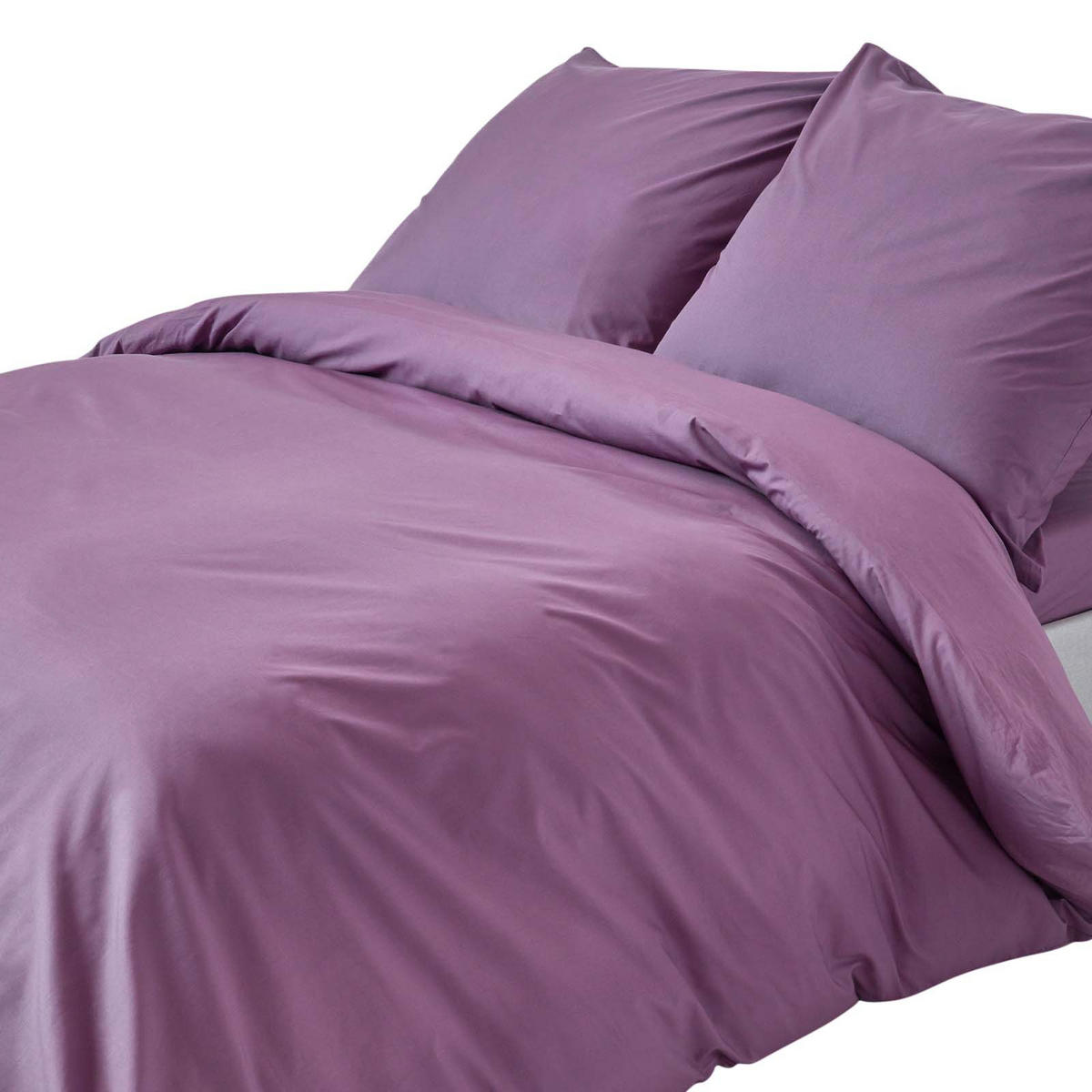 BETTWÄSCHE Perkal Fadendichte 200 - Lila, Textil (240/220cm) - Homescapes