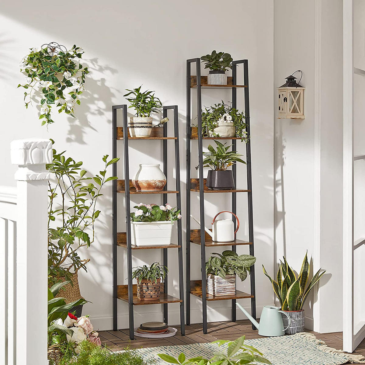 BÜCHERREGAL LEITERREGAL - Braun, Holzwerkstoff (30/140/33.8cm) - Hansiro