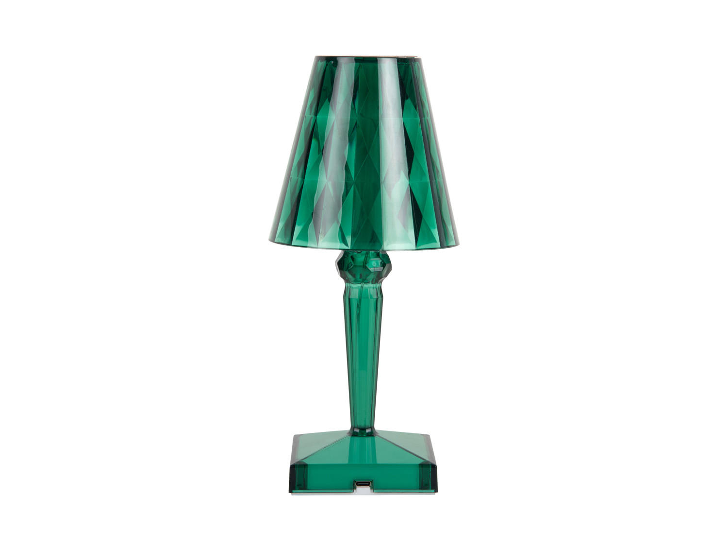 TISCHLAMPE Gem 10/10/25 cm - Grün, Kunststoff (10/10/25cm) - Leitmotiv