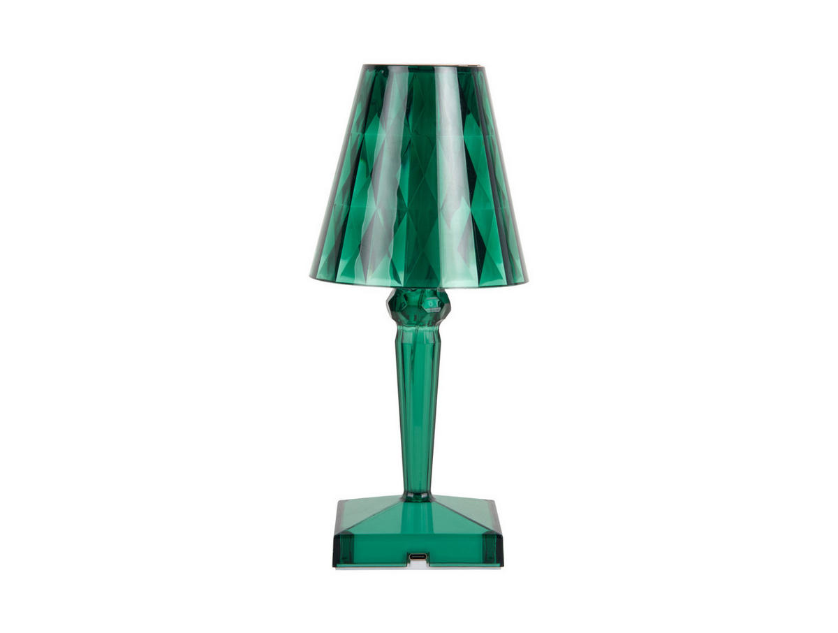 TISCHLAMPE Gem 10/10/25 cm - Grün, Kunststoff (10/10/25cm) - Leitmotiv