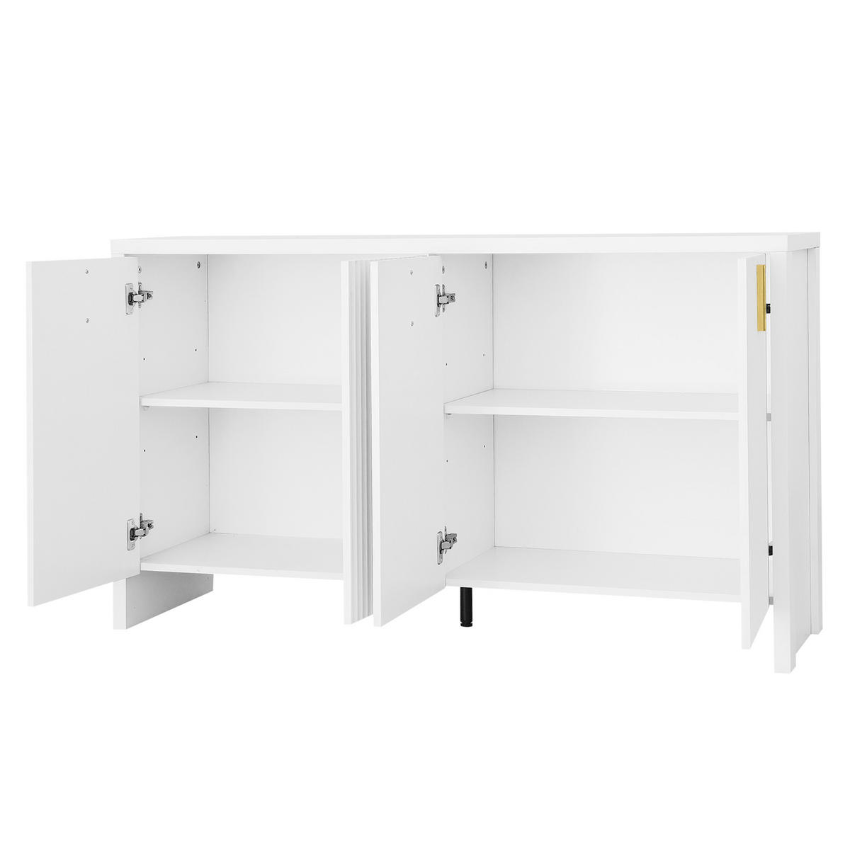 SIDEBOARD Weiß 140/38/80 cm - Weiß, Holzwerkstoff (140/80/38cm) - PANGIVO