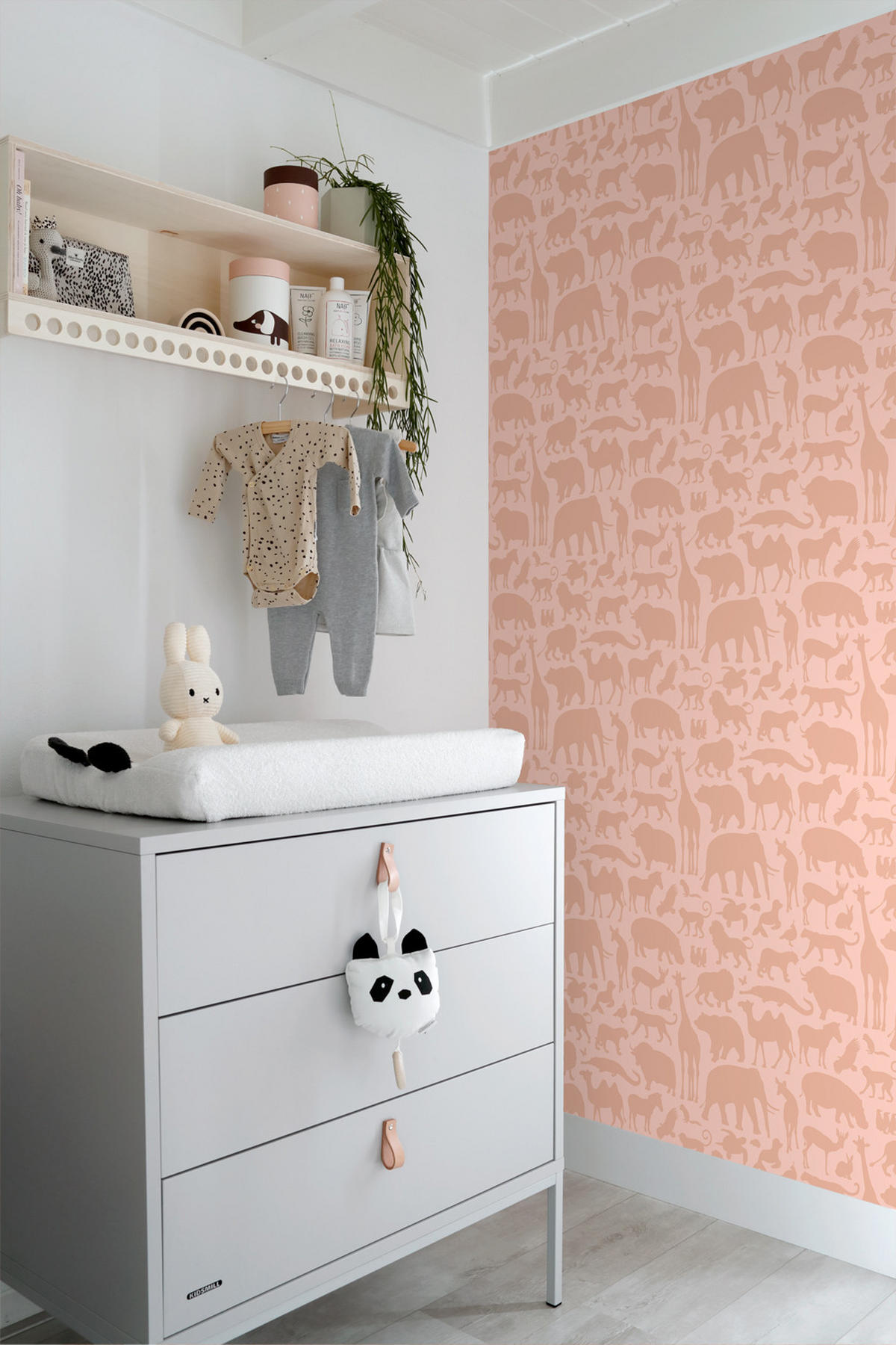 TAPETE Tiere 53 cm x 10.05 m - Terracotta, Papier (53/0.1cm) - ESTAhome