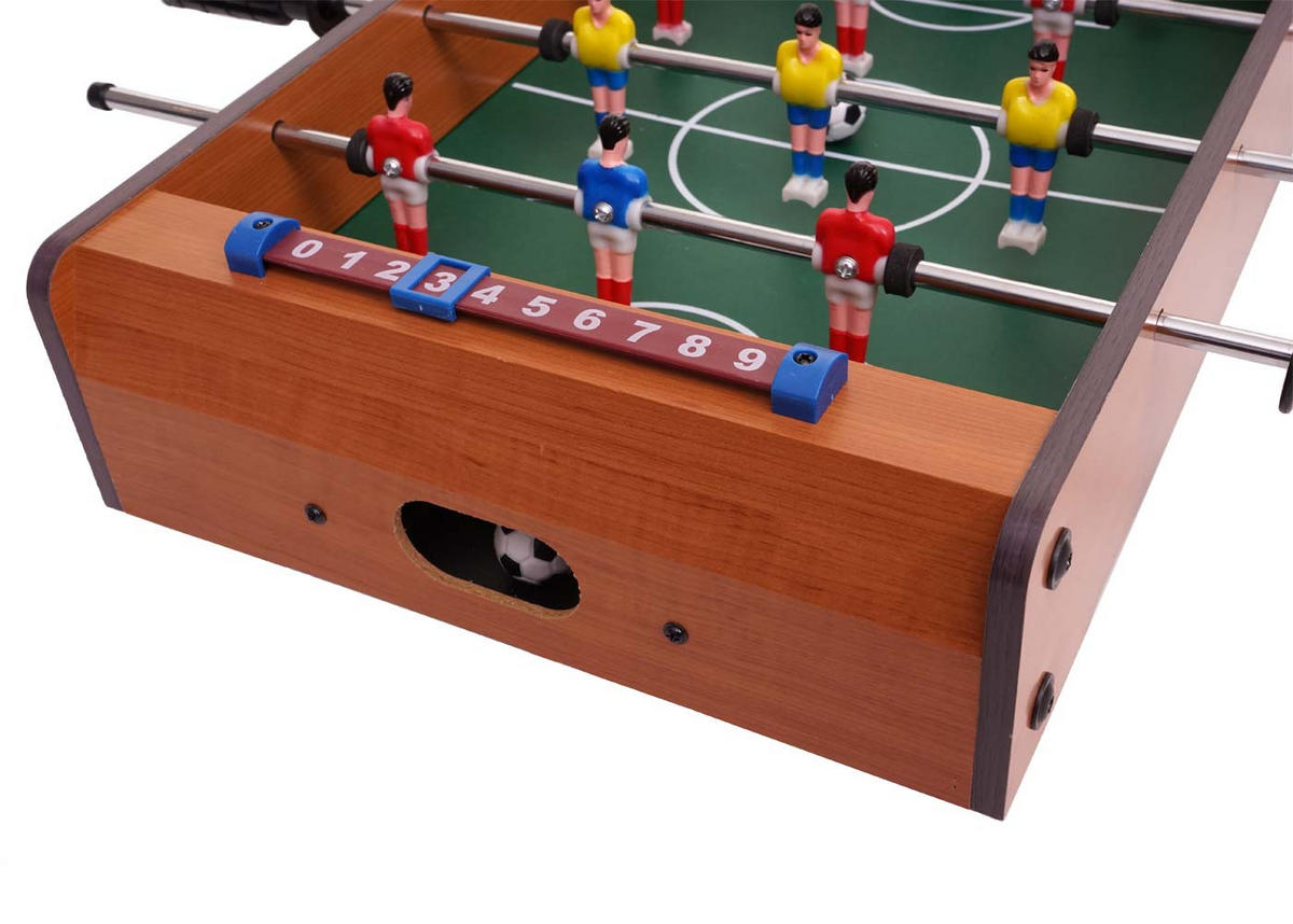 MINI FUßBALLKICKER +ZUBEHÖR HOLZ Braun, Multicolor - Multicolor/Braun, Holz (31/51cm) - MCW