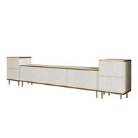 TV-MÖBEL Imaj Travertin-Gold - Beige/Goldfarben, Holz (260/60/35cm) - Habitat Garten