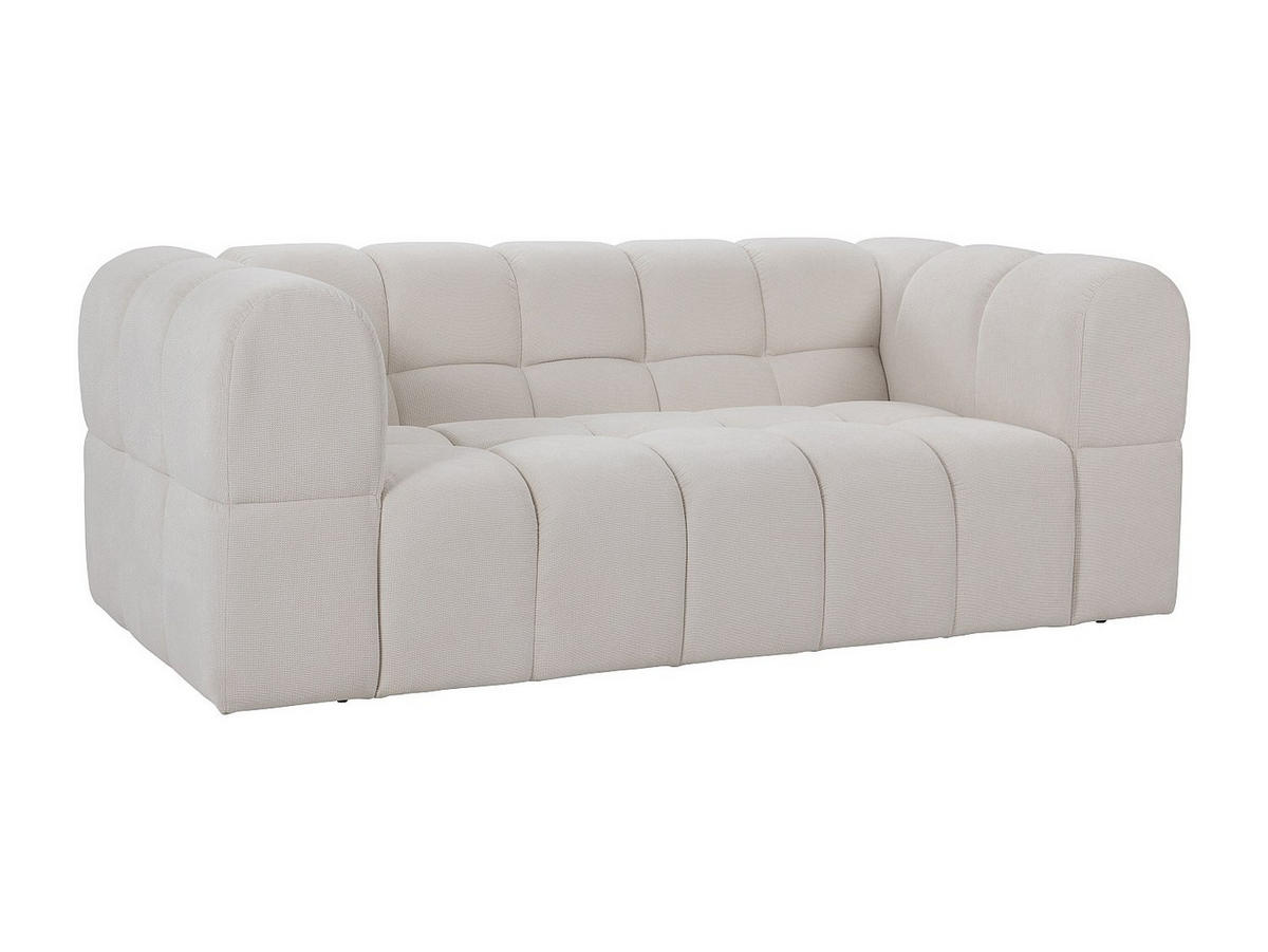 SOFA - 3 Personen - stoff - beige Rimalo - Beige, Textil (214/75/102cm) - Vente-Unique