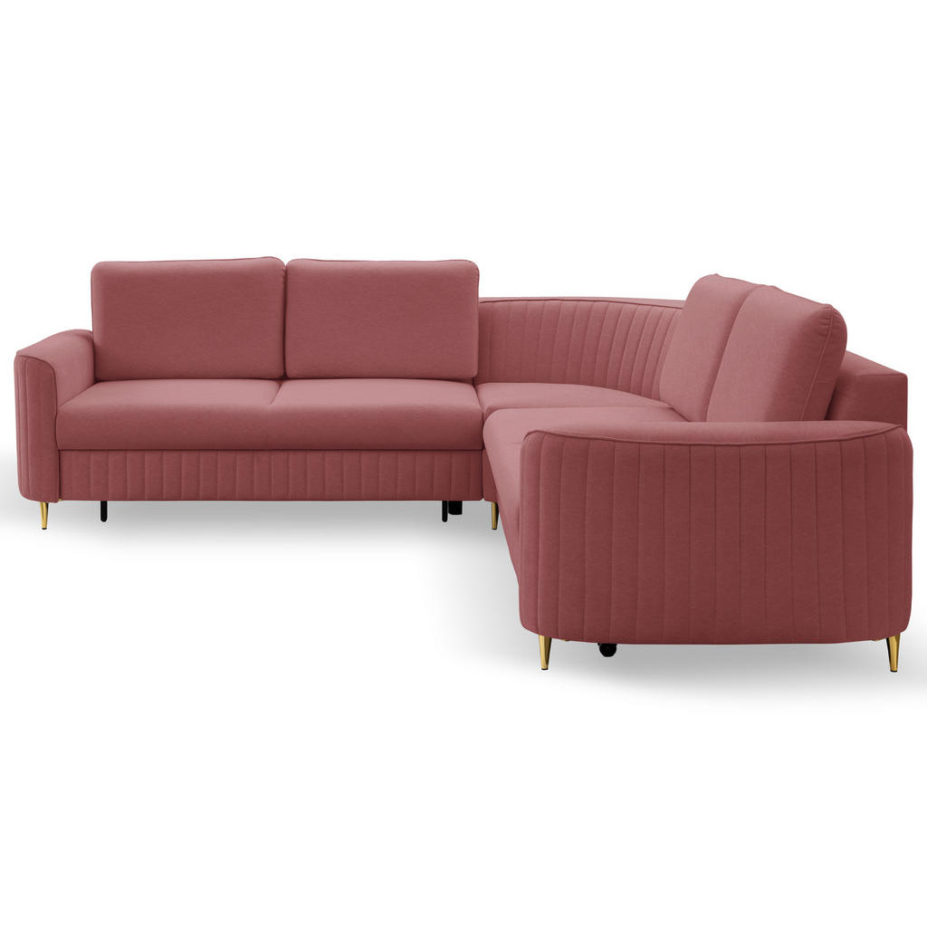 Thumbnail - DomoHome Ecksofa, Bordeaux, Textil, Rechteckig, 252x251 cm, Wohnzimmer, Sofas & Couches, Wohnlandschaften, Ecksofas