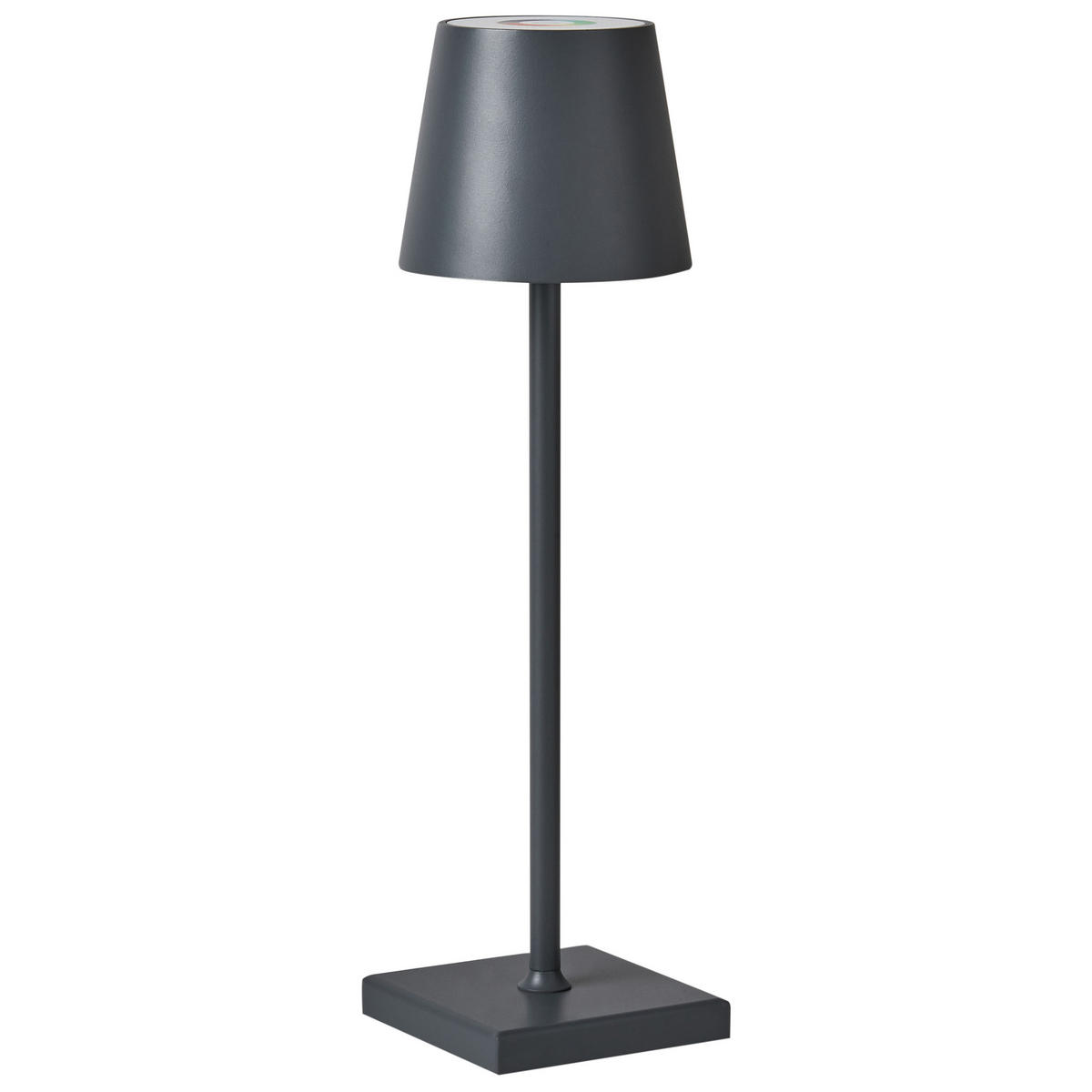 LED-TISCHLEUCHTE Grau Valira - Grau, Metall (10/10/37cm) - Beliani