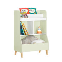 KINDERREGAL Grün - Weiß/Naturfarben, Holz/Holzwerkstoff (60/89/36cm) - SoBuy