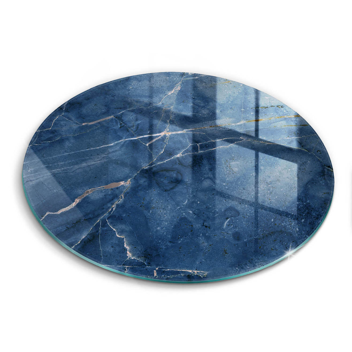 Wallfluent Glasplatte Blau 40x40 cm