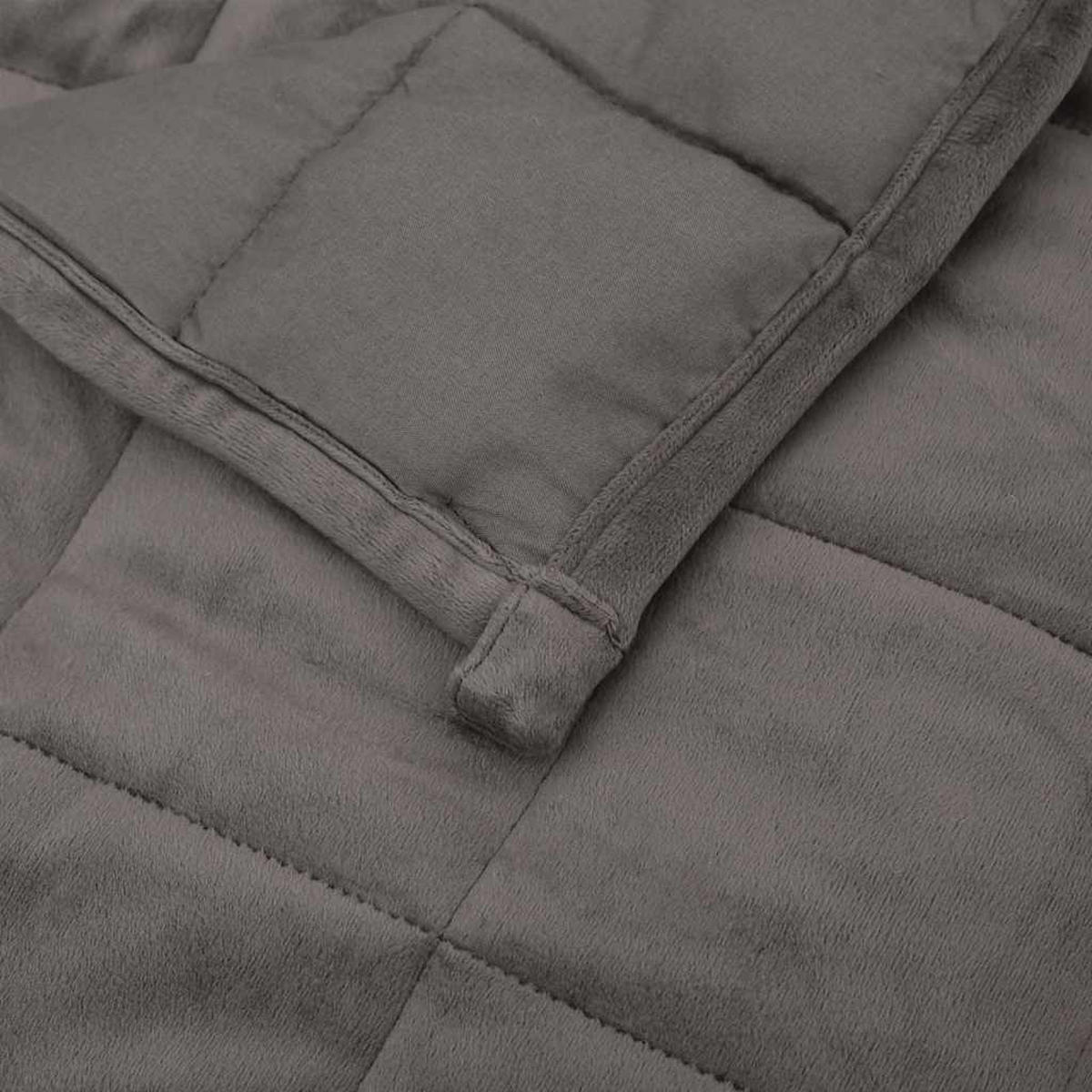 GEWICHTSDECKE Grau 155/220 Cm 11 Kg Stoff - Grau, Textil (150/220cm) - vidaXL