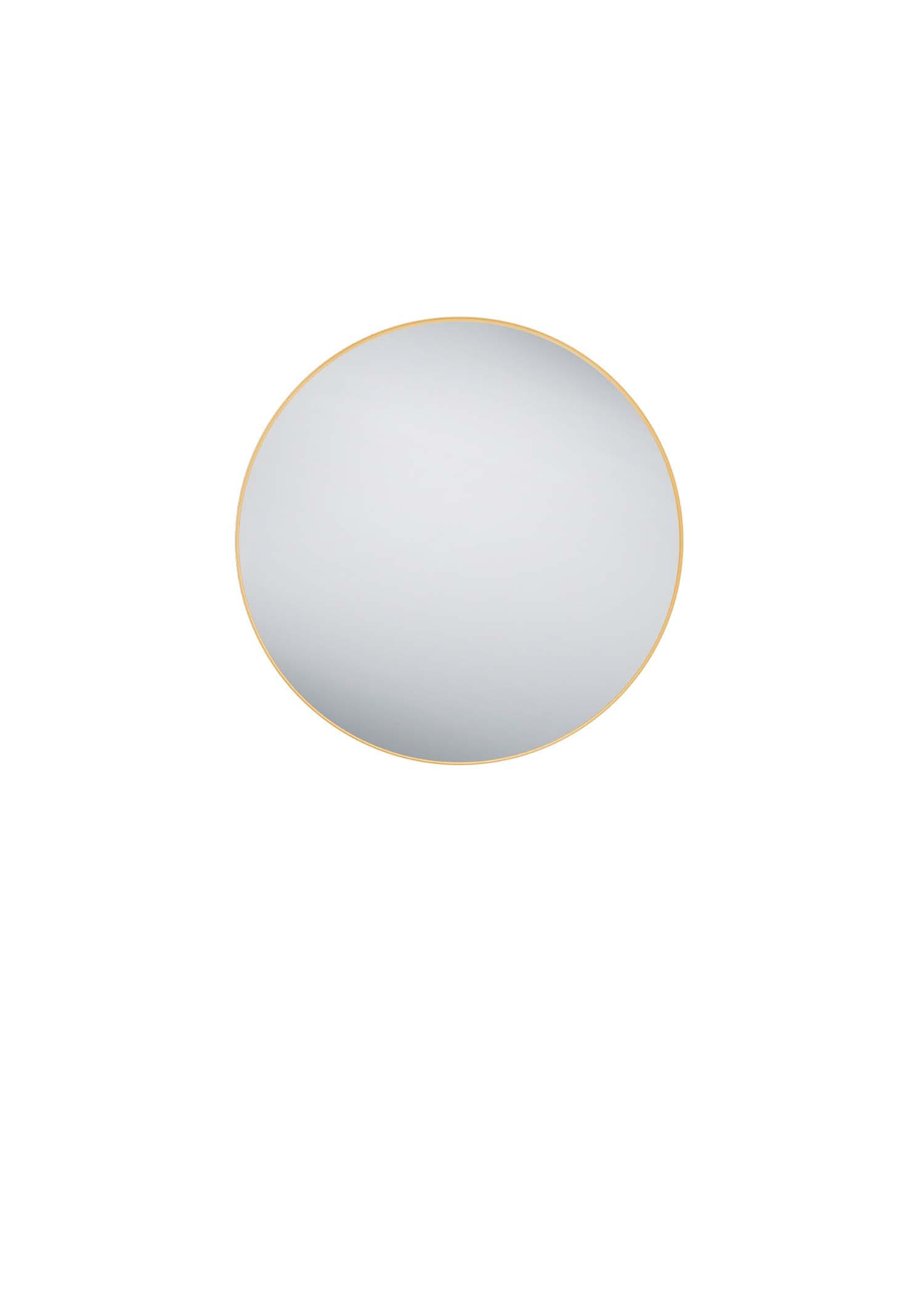 WANDSPIEGEL Britney Gold - Ø 80cm - Goldfarben, Metall (80/80/2cm) - Niermann