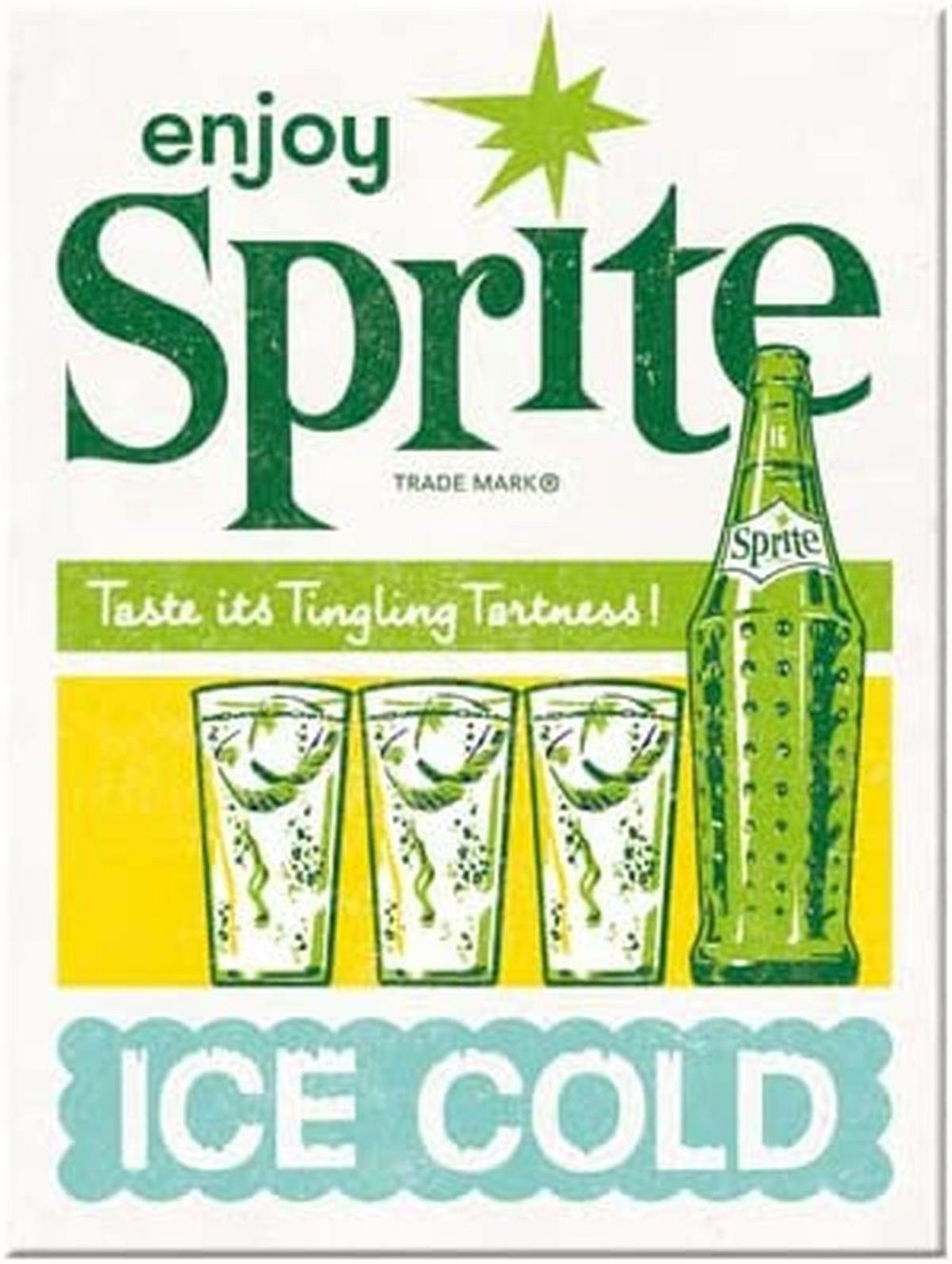 MAGNET 6/8 cm Sprite Ice Cold - Multicolor, Metall (6/8/0.1cm) - Nostalgic-Art