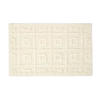 BADEMATTE 50/80 cm geometrisch - Creme, Textil (50/80cm) - Homescapes