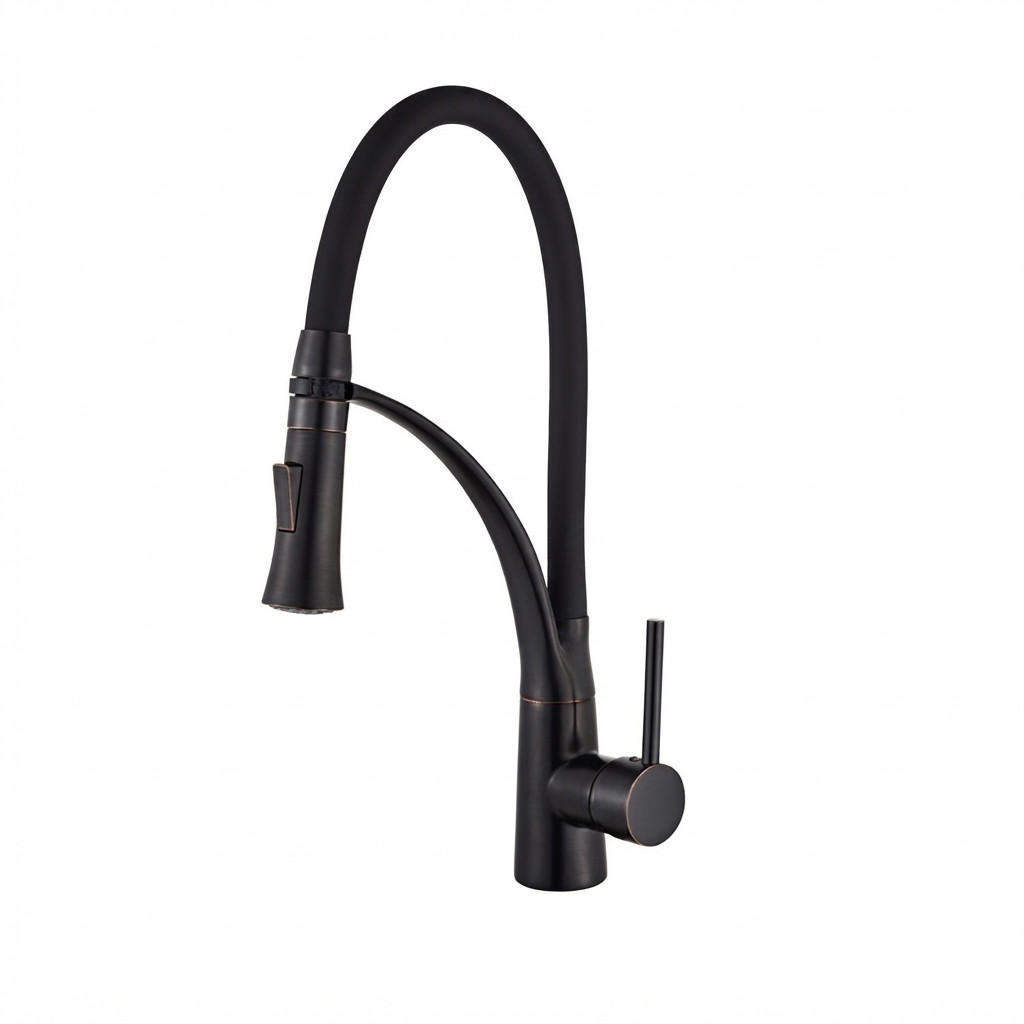 KÜCHENARMATUR, 425 x 175 mm, schwarz - Schwarz, Metall (50/10/25cm) - Vallsero