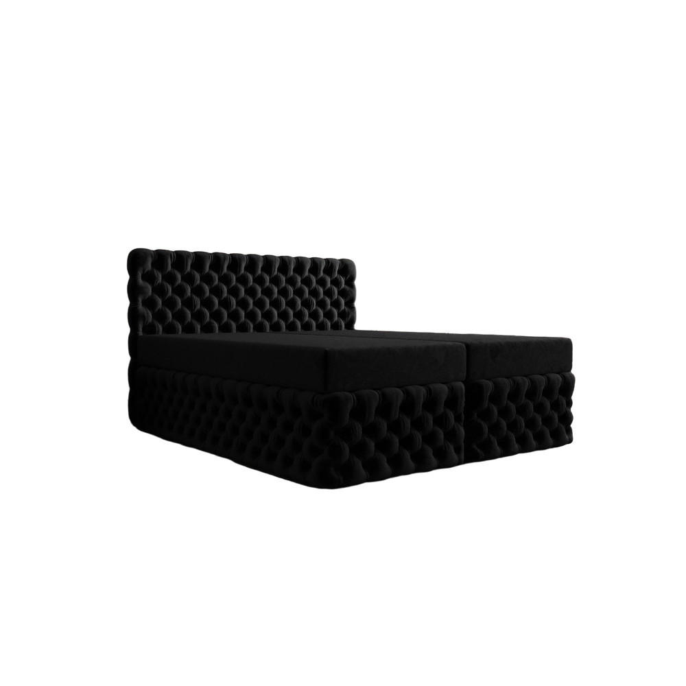B&B Home Boxbett Schwarz 200x200 cm