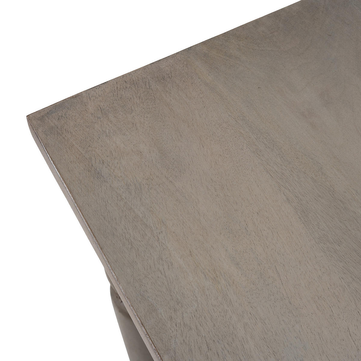 ESSTISCH - Mango massiv - Mango Braun - Graubraun, Holz (90/175/76cm) - home24