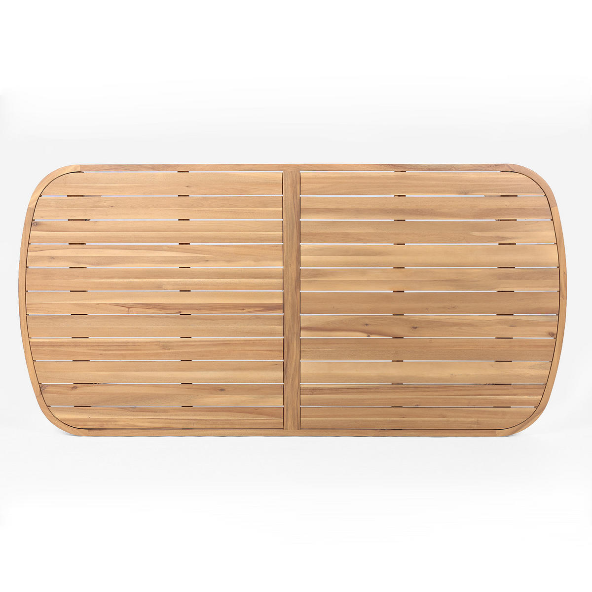 GARTENTISCH - Akazie massiv - Akazie Braun - Braun/Akaziefarben, Holz (100/200/77cm) - home24