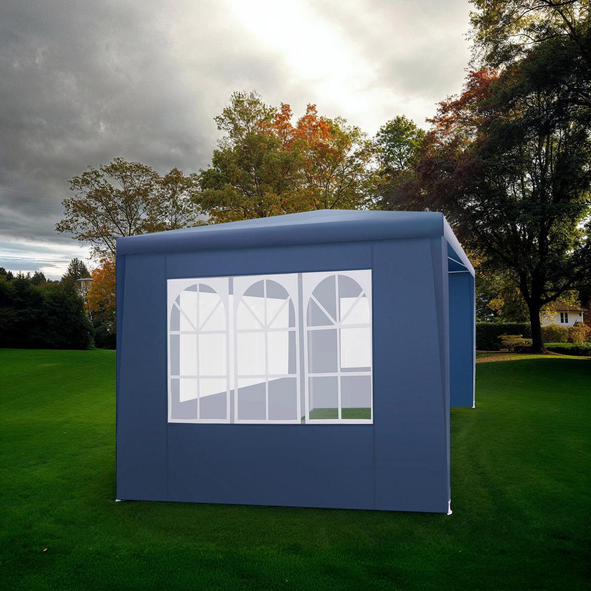 PAVILLON Barinas,wasserdicht,blau - Blau, Kunststoff (300/250/300cm) - tectake