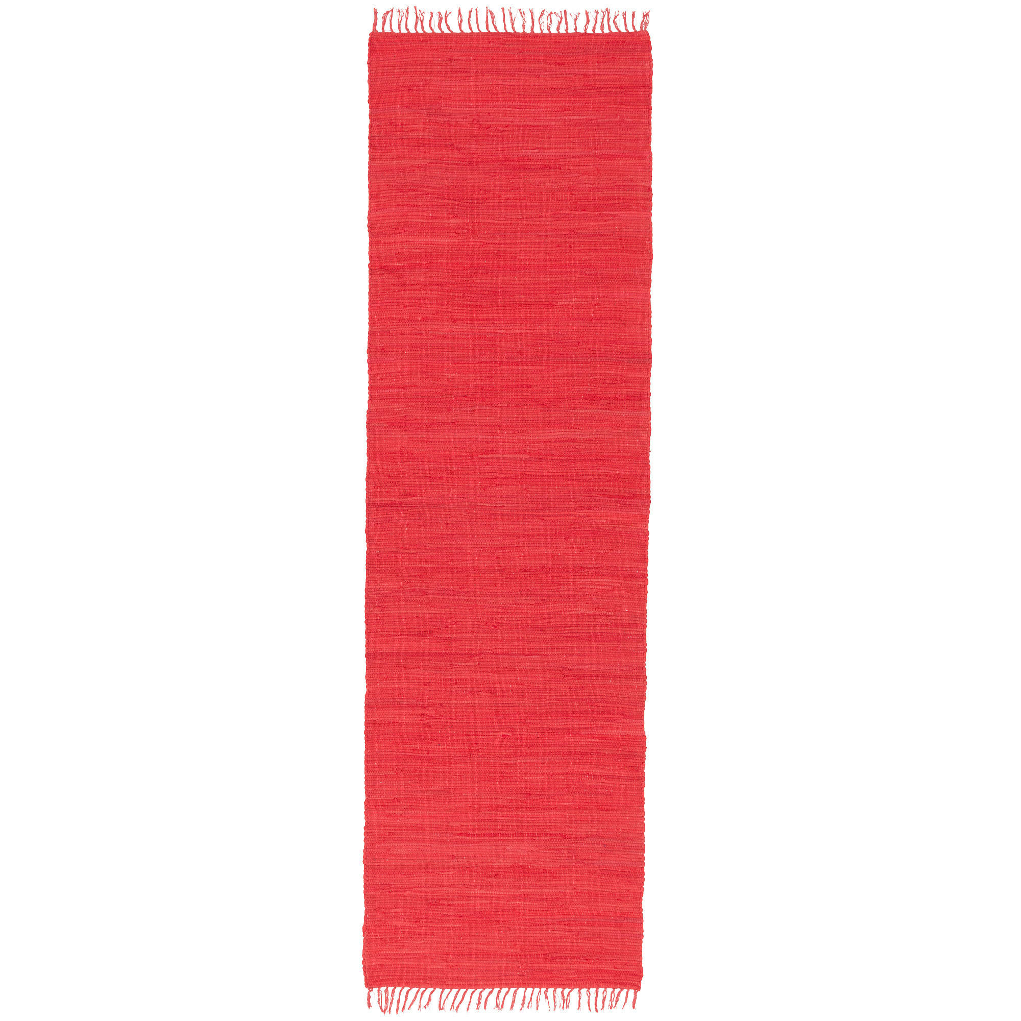 BAUMWOLLE NATUR TEPPICH LÄUFER JOLLY COTTON - Rot, Textil (70/140cm) - Pergamon