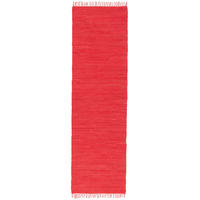 BAUMWOLLE NATUR TEPPICH LÄUFER JOLLY COTTON - Rot, Textil (70/140cm) - Pergamon