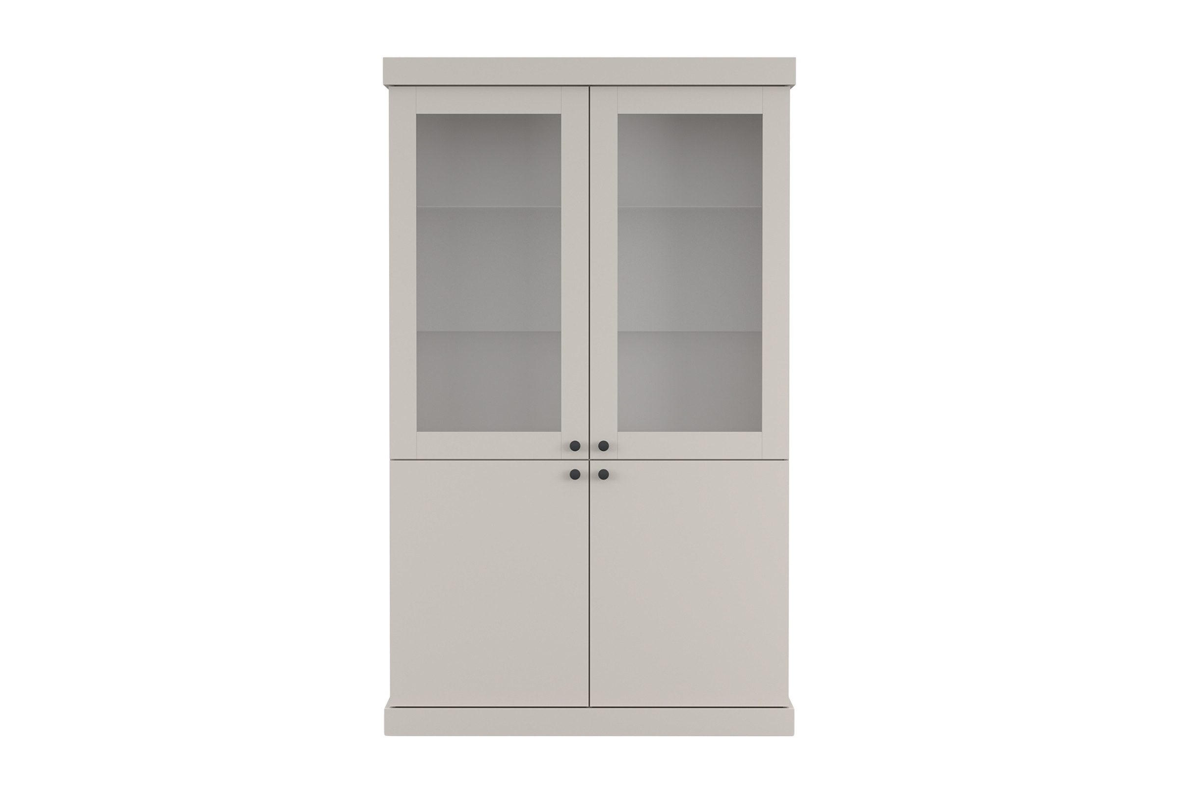 Deine Möbel 24 Vitrine Kaschmir 123x202x42 cm