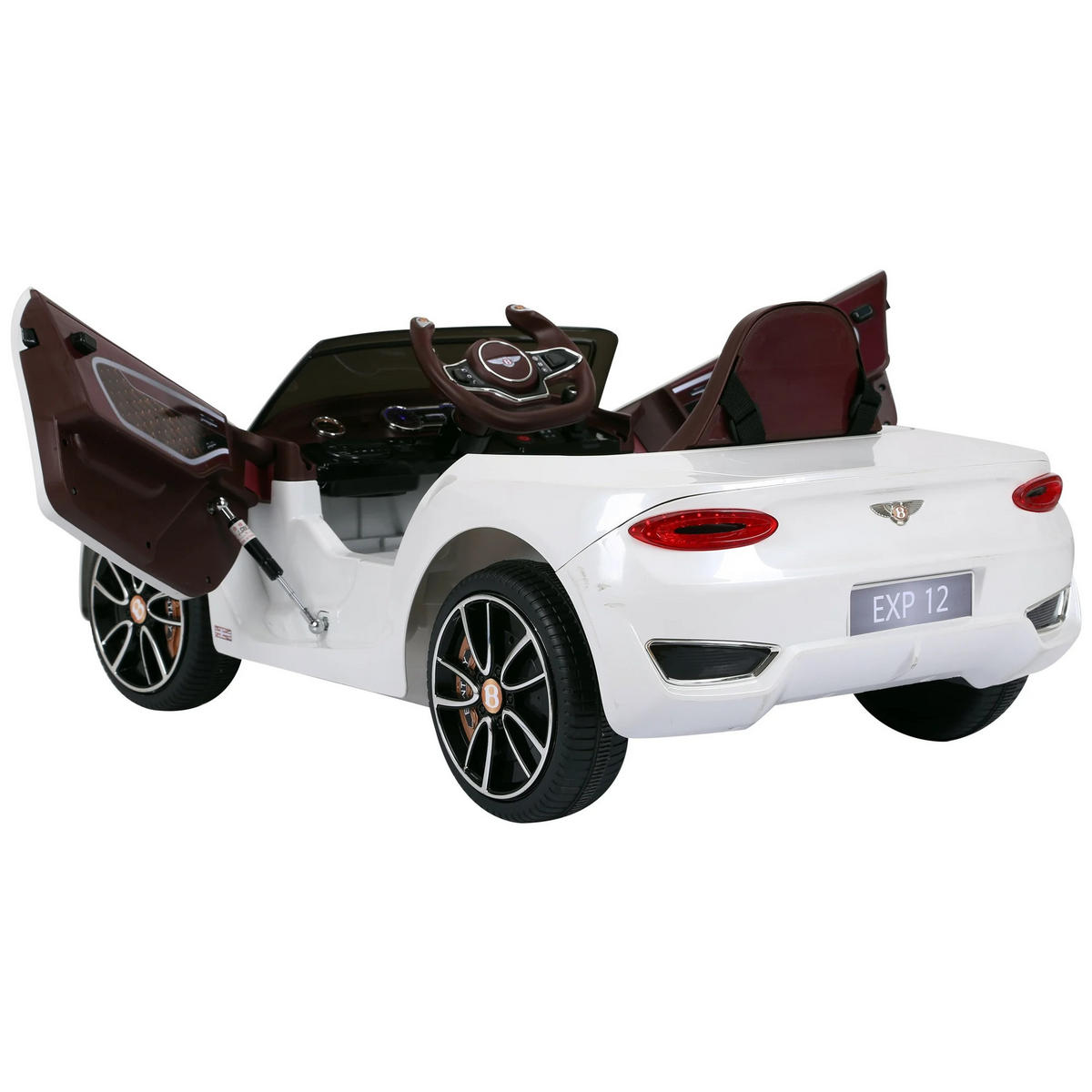 ELEKTROAUTO Burghard Weiss 108/60/43 cm - Weiß, Kunststoff (43/108/60cm) - Jamb