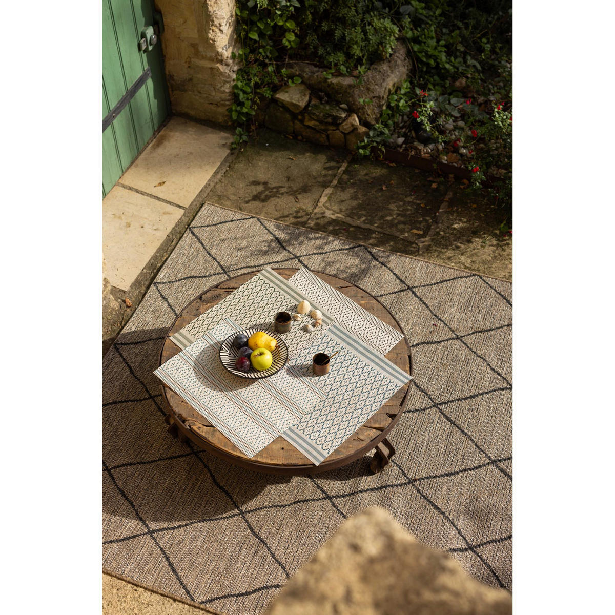 OUTDOOR-TEPPICH Allan natur 160 x 230 x 1 cm - Naturfarben, Textil (160/230cm) - Vivaraise