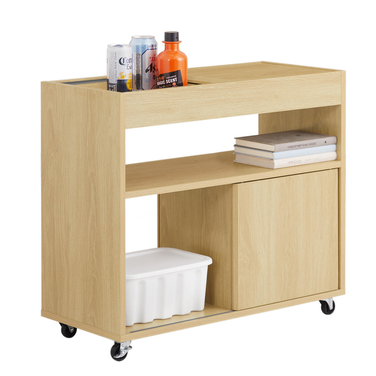 BEISTELLTISCH Natur - Naturfarben, Holzwerkstoff (70/30/60cm) - SoBuy