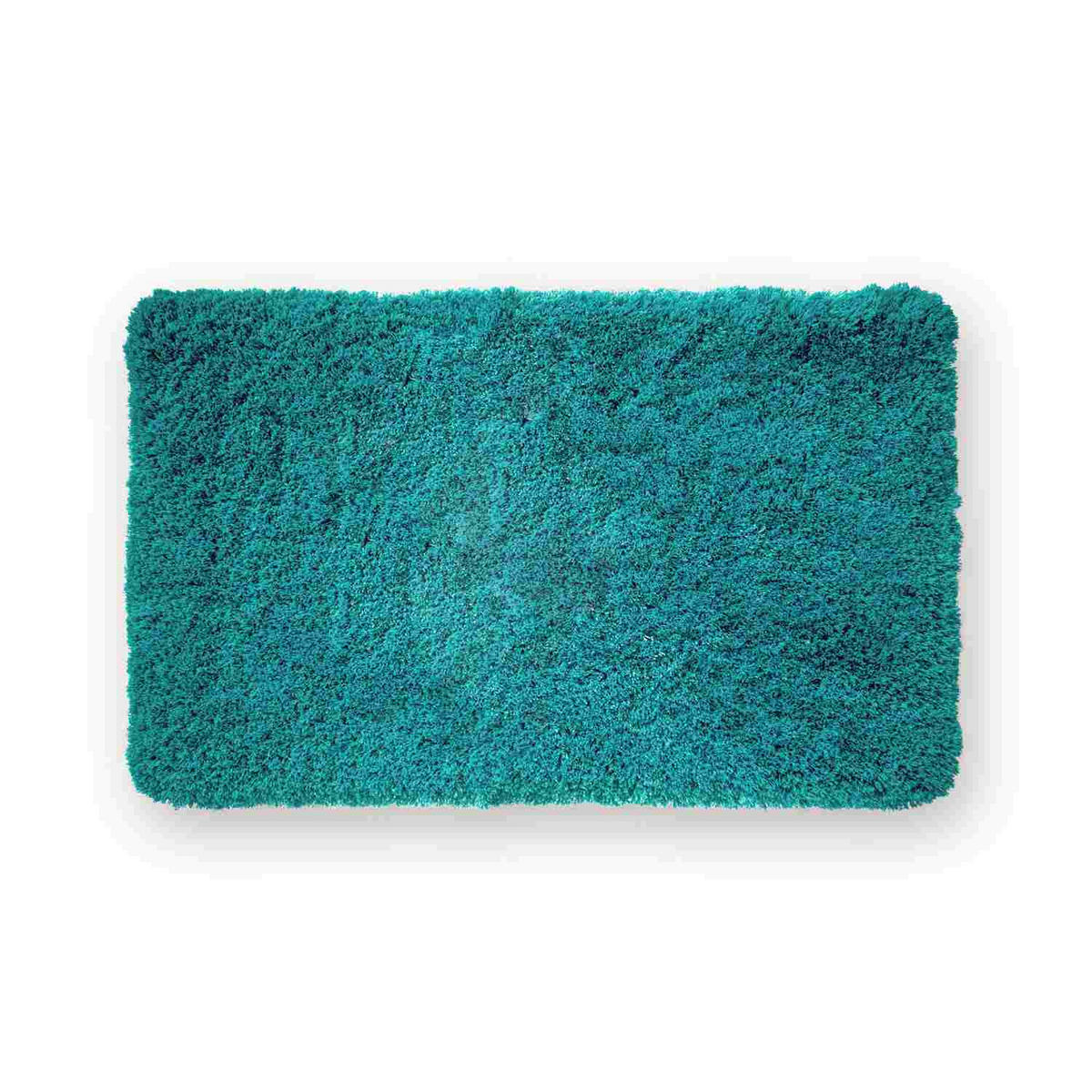 HOCHFLOR BADEMATTEN MALMÖ - Petrol, Textil (60/100cm) - WohnDirect
