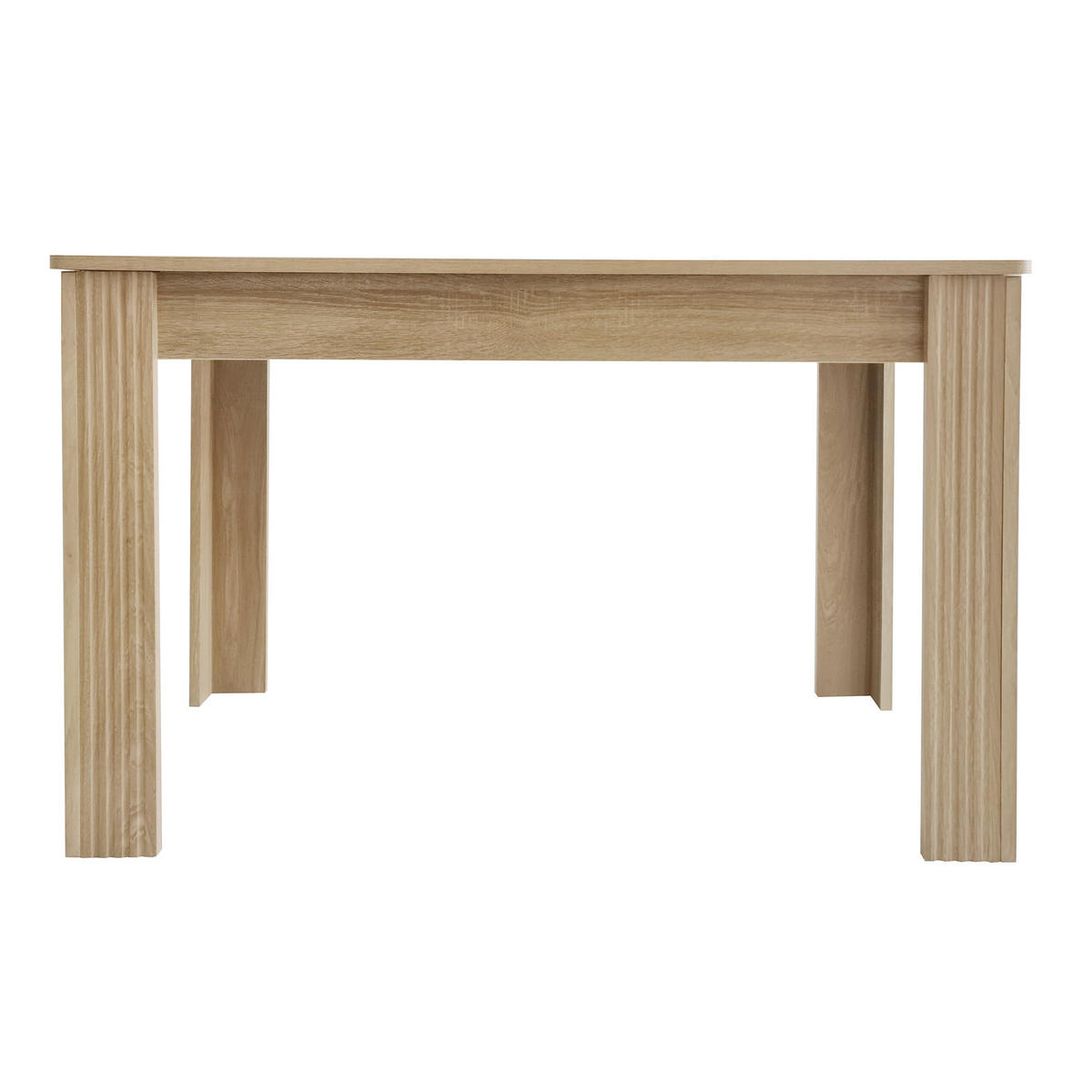 JÍDELNÍ stůl dubová barva z dřevotřísky se stabilními nohami - hnědá, kompozitní dřevo (116/65/75cm) - OKWISH