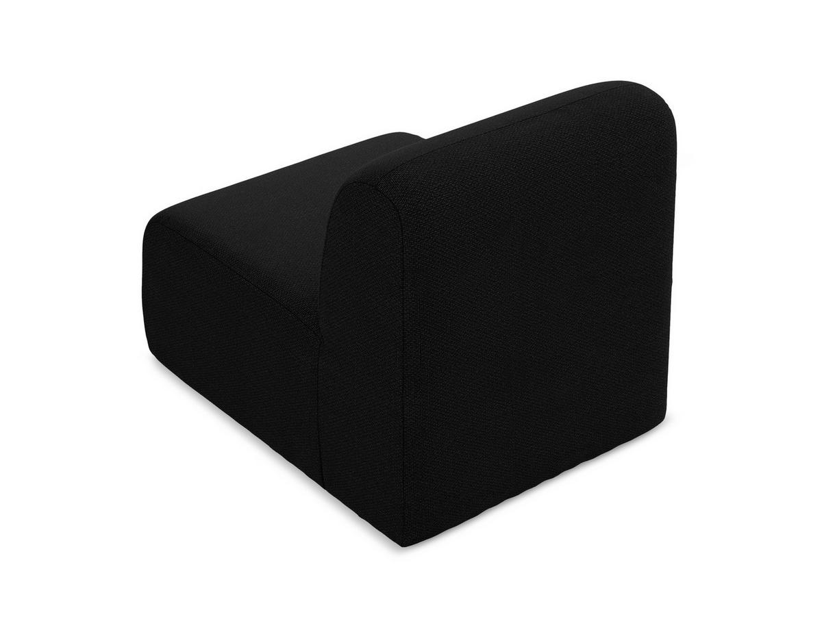 SOFAELEMENT Bouclé Stoff Schwarz - Schwarz, Holzwerkstoff/Kunststoff (70/75/94cm) - Makamii