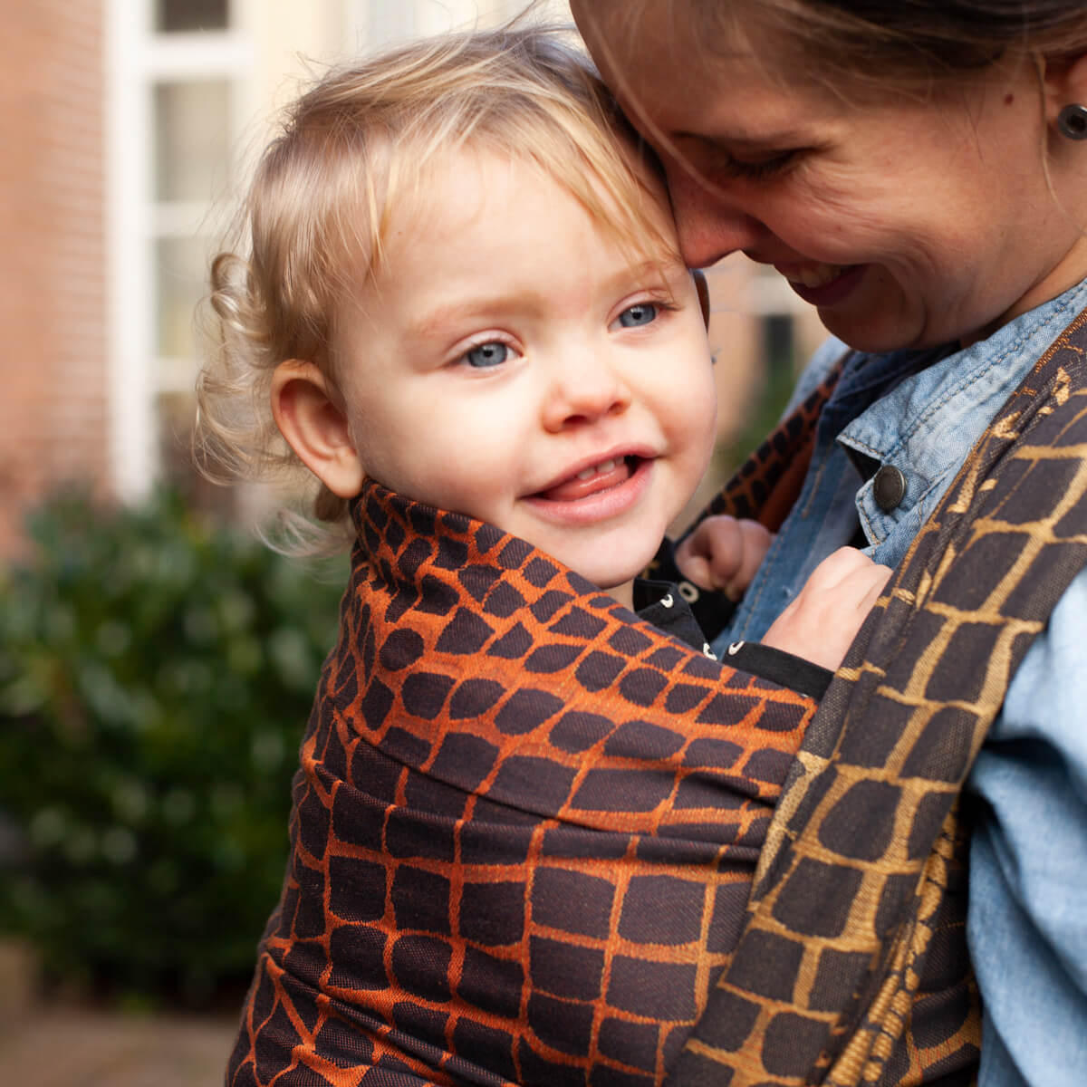 BABYTRAGETUCH Gewebtes Tragetuch kbA - Dunkelgrau/Goldfarben, Textil (70/0.1/540cm) - Hoppediz