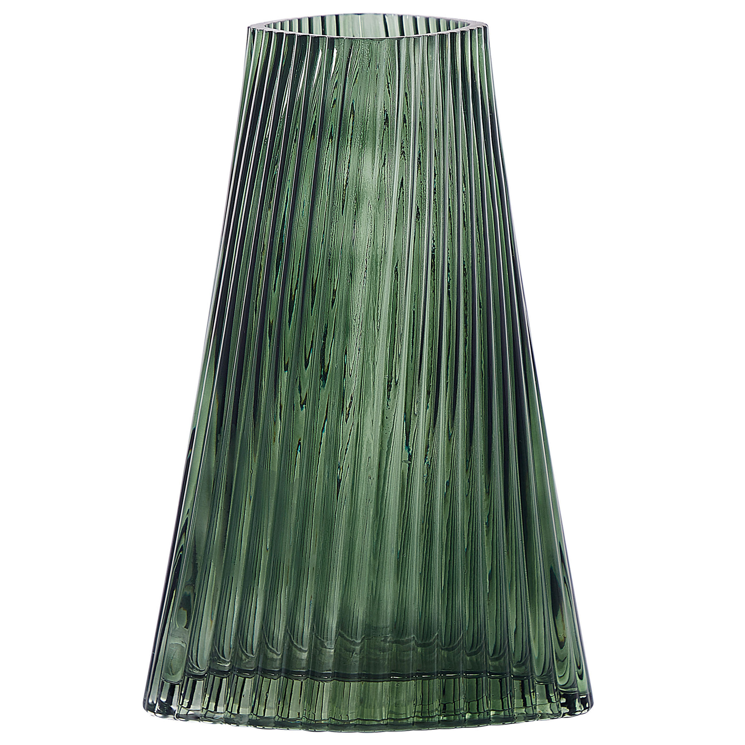 BLUMENVASE Glas grün Marpissa - Grün, Glas (26cm) - Beliani
