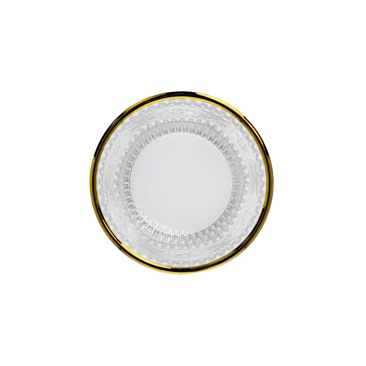 GLÄSER Barrel niedrig mit Goldrand 0,35 l 6er-Set - Transparent, Glas (0.35L) - Homla