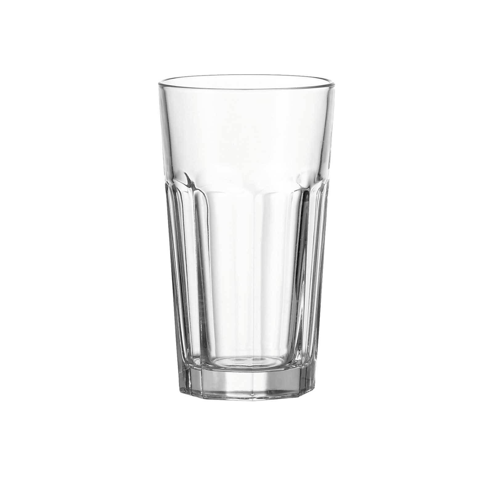 LONGDRINKGLÄSER Rock transparent 540 ml 12er Set - Transparent, Glas (0.54L) - Leonardo Living