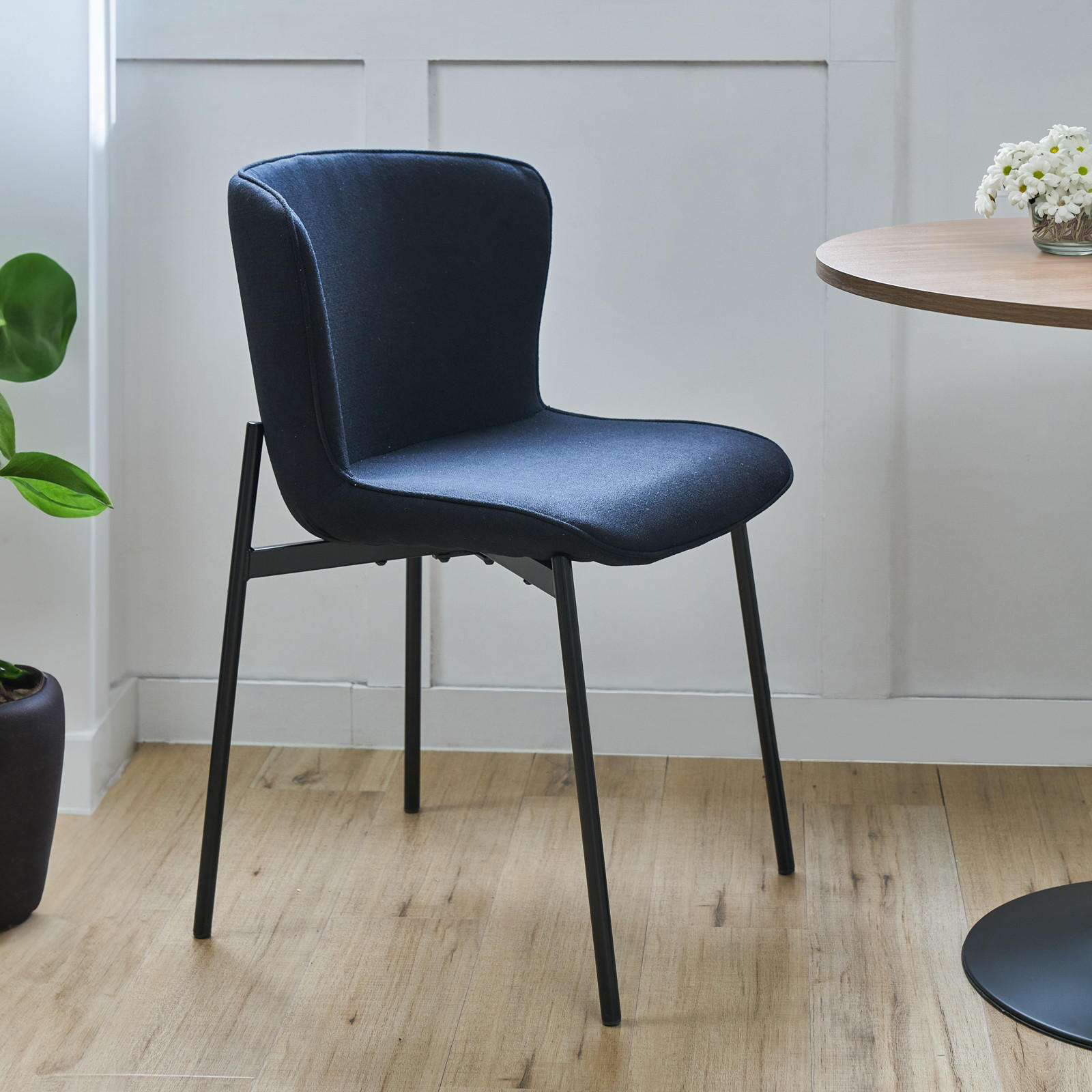 ESSZIMMERSTUHL MARY 2er Set - Schwarz, Textil (50/81/50cm) - SVITA