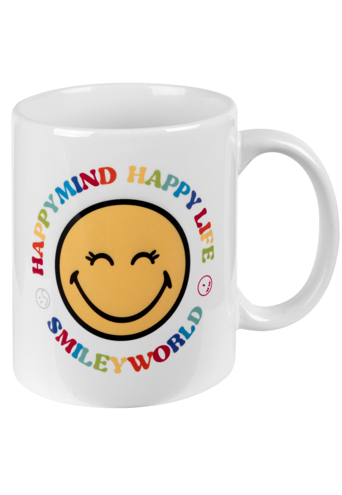 KAFFEEBECHER Smileyworld Mehrfarbig 320 ml - Multicolor, Keramik (0.32L) - United Labels
