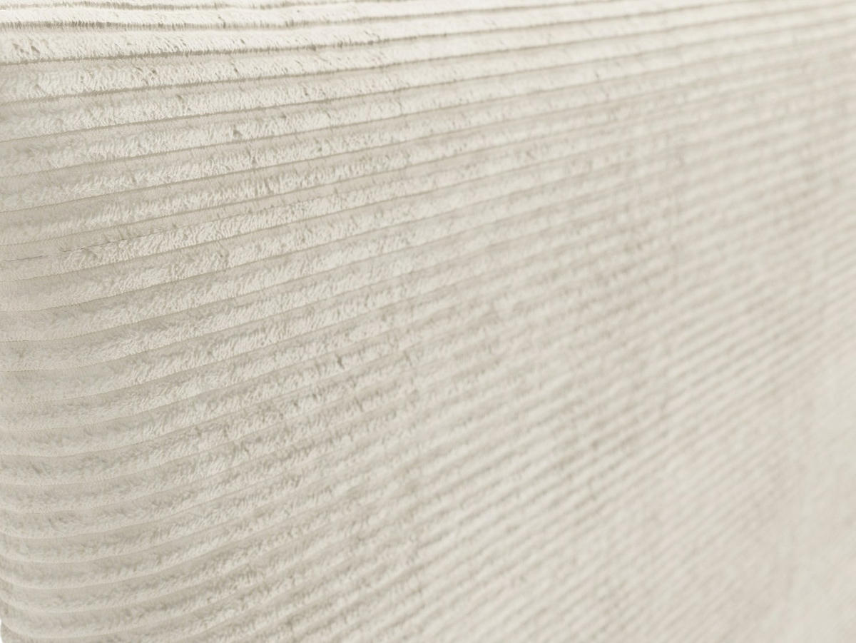 BETTKOPFTEIL - 2 Personen - samt - beige Rapili - Beige, Textil (172/60/4cm) - Vente-Unique