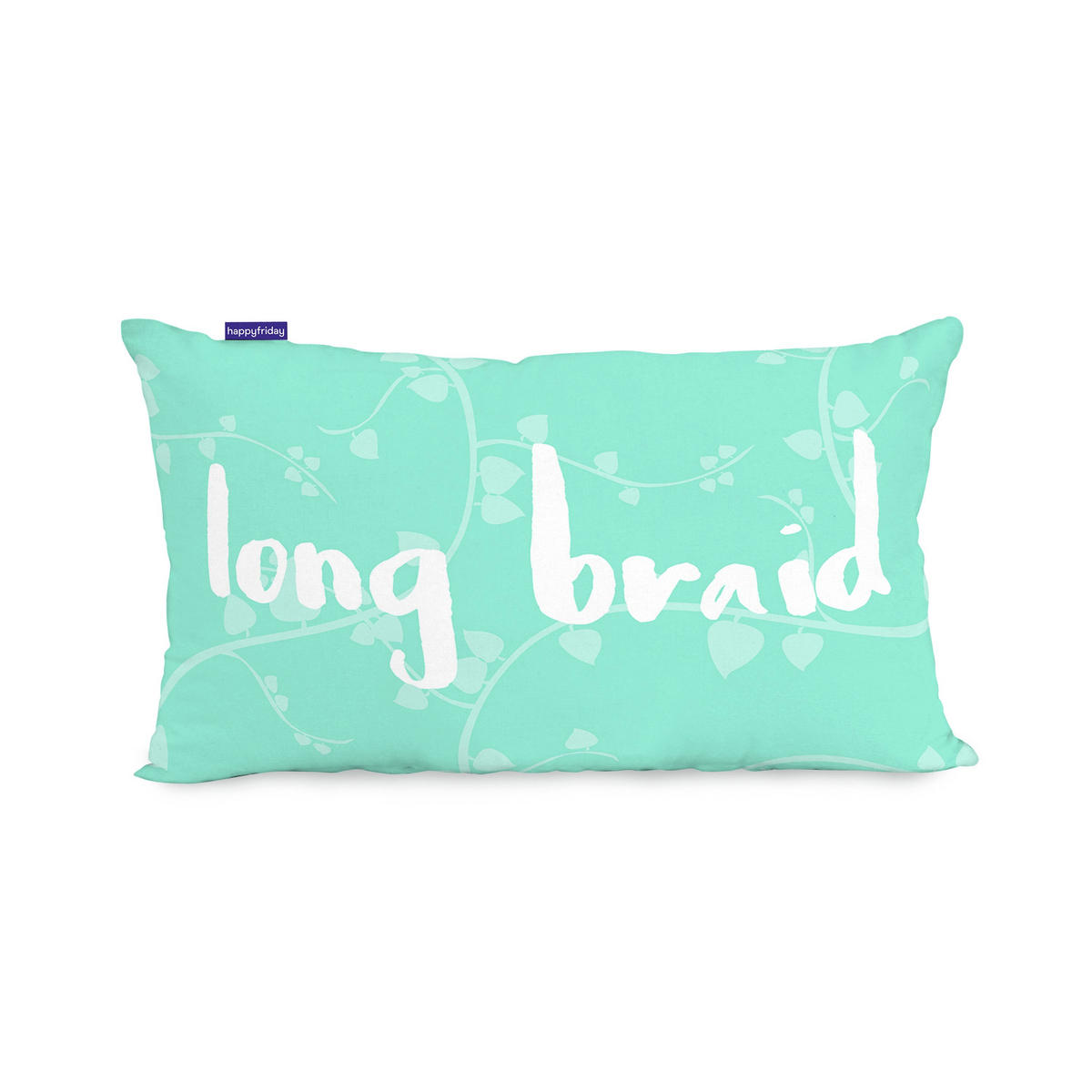 KISSENBEZUG long braid 50x30 cm mehrfarbig - Multicolor, Textil (50/30cm) - Happy Friday