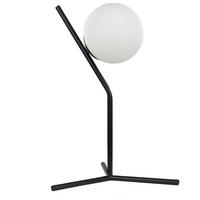 TISCHLAMPE Wapiti 30/30/45 cm - Weiß, Glas (30/30/45cm) - Beliani