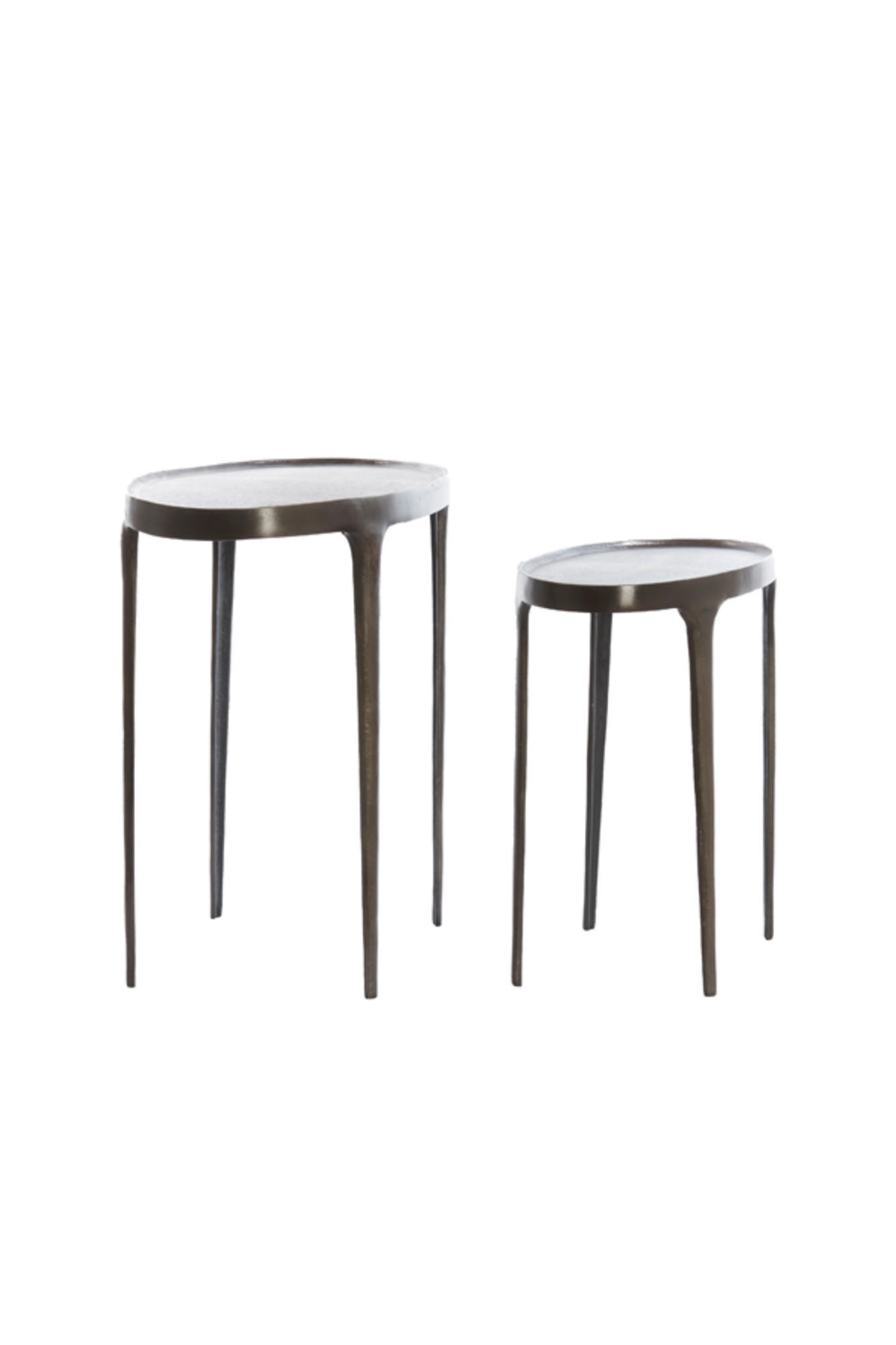 BEISTELLTISCH Arica Braun 70/33/53 cm 2er-Set - Braun, Metall (70/33/53cm) - Light & Living